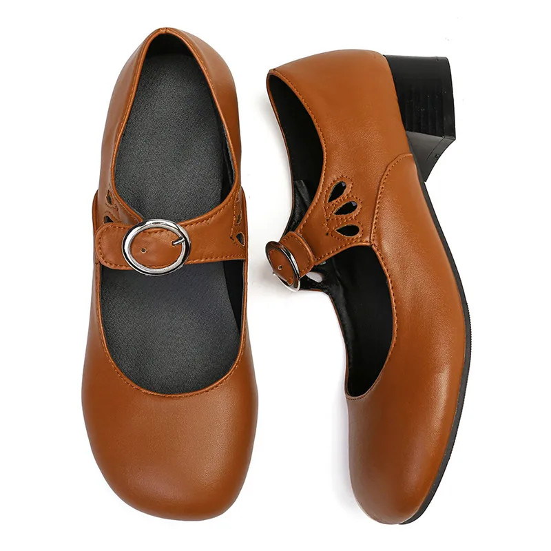 

Nis Women Sandals Mary Jane Shoes Fashion Summer Female Outdoor Casual Shoe Women Block Heel Footwear Ladies Plus Size 36-43