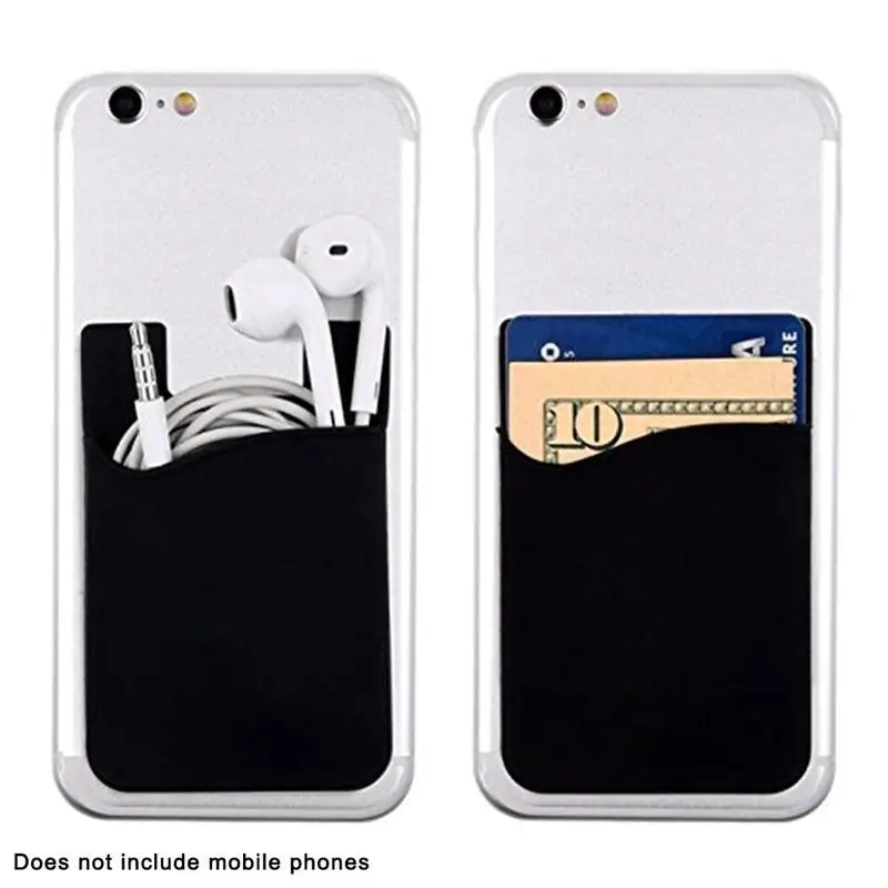 

Wallet For iPhone7 8 X 11 HUAWEI Flexible Pouch Adhesive Card 3M Mobile Sticker Phone Holder Cover Buddy Set Credit I1H2