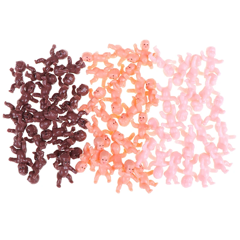 

60Pcs 3.5*2cm Mini Plastic Baby Kids Doll Accessories