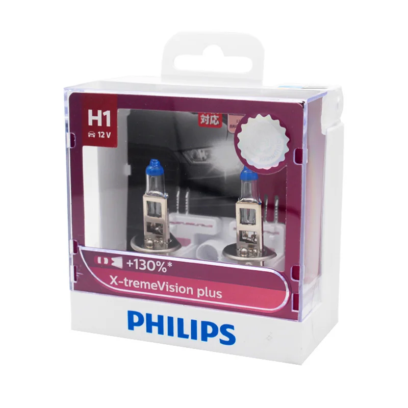 Philips H1 12V 55W X treme Vision Plus Xenon яркий белый свет авто галогенная фара автомобильная