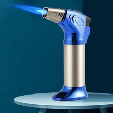 High Firepowe Gas Lighter Kitchen Cooking Torch Lighter Windproof Metal Cigar Lighters Smoking Accessories Gadgets for Men High Firepowe Gas Lighter Kitchen Cooking Torch Lighter Windproof Metal Cigar Lighters Smoking Accessories Gadgets for Men