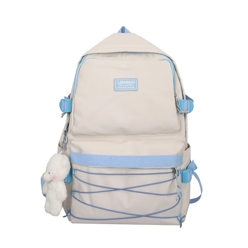 

Nylon Waterproof Backpack Casual Style Anti-Theft Backpack For School Big Capacity Bookbag Travel Bag Shoulder Female Bag