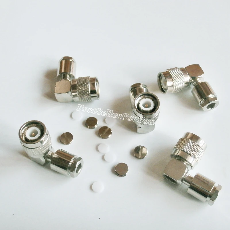 1 шт. разъем TNC штекер прямоугольный зажим RF для коаксиального кабеля LMR195 RG58 RG400 RG142