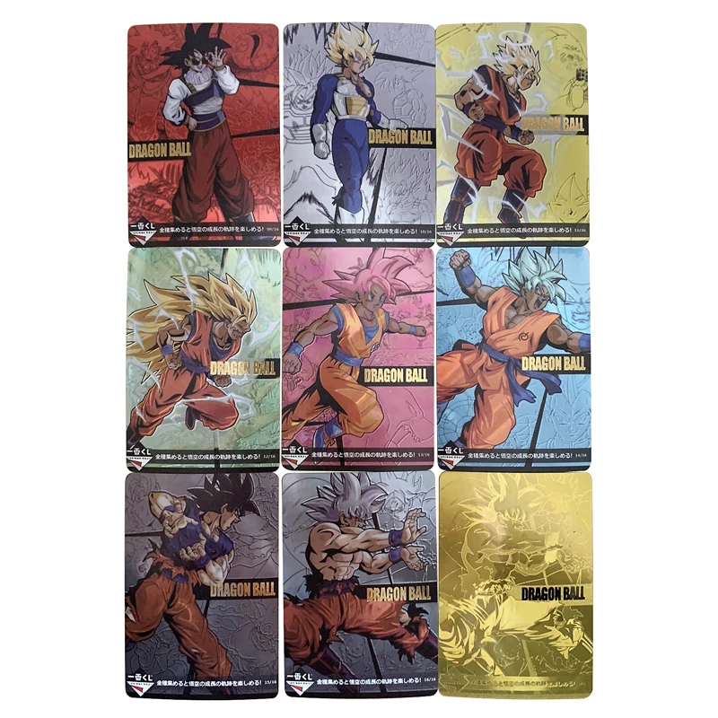 9 шт. Dragon Ball Z Goku игровая коллекция карт рост Книги по истории радий светильник