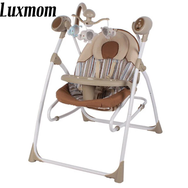 Luxmom детская колыбель новая модель Детское Электрическое Кресло-Качалка шезлонг