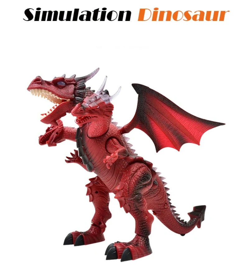 RC Dinosaur Remote Control Animal Children Electric Simulation Puzzle Smart Three-headed Dragon Toys | Игрушки и хобби