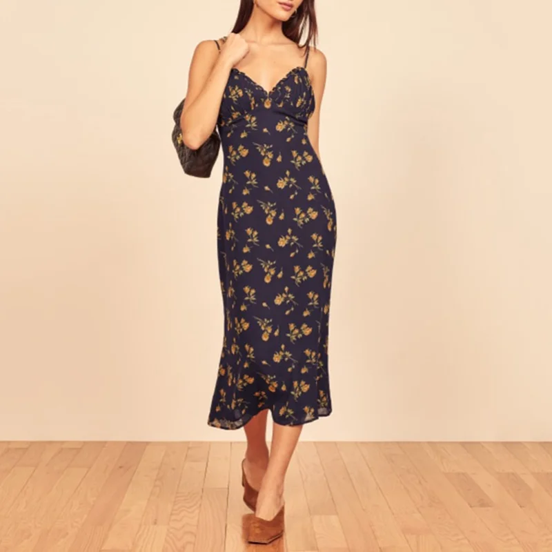 

Summer Long Floral Print Dress Robe for Women 2021 Casual Sleeveless Elegant Dress Female Boho Elegant Maxi Party Vestidos