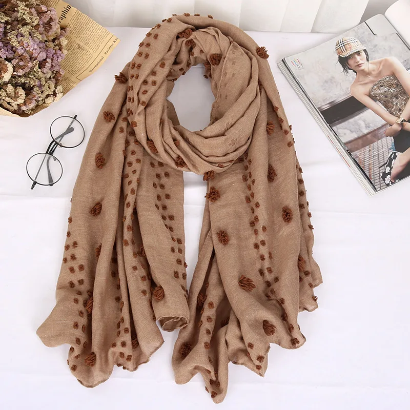 Женский однотонный хлопковый шарф 12 цветов 10 шт./лот 2019| |