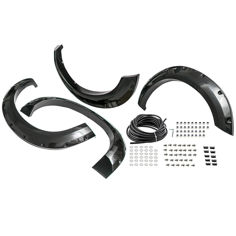 

2011-2016 для Ford F250 F350 сверхпрочные черные гладкие карманные защелки крыла с заклепками