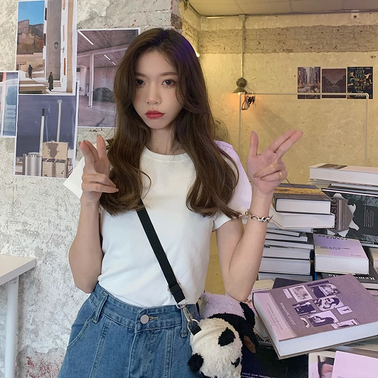 

XZ033 Summer 2021 new fashion interior design niche western style short-sleeved T-shirt