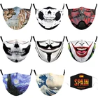 Маски для взрослых с фильтром PM2.5 маска с принтом Моющаяся Ткань многоразовая маска дышащая защитная маска для лица Пылезащитная маска для рта
