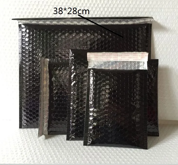 

Large Black Bubble Mailers Padded Envelopes Packaging Shipping Bags Inner Size:36*28cm Aluminizer Bubble Mailing Envelope