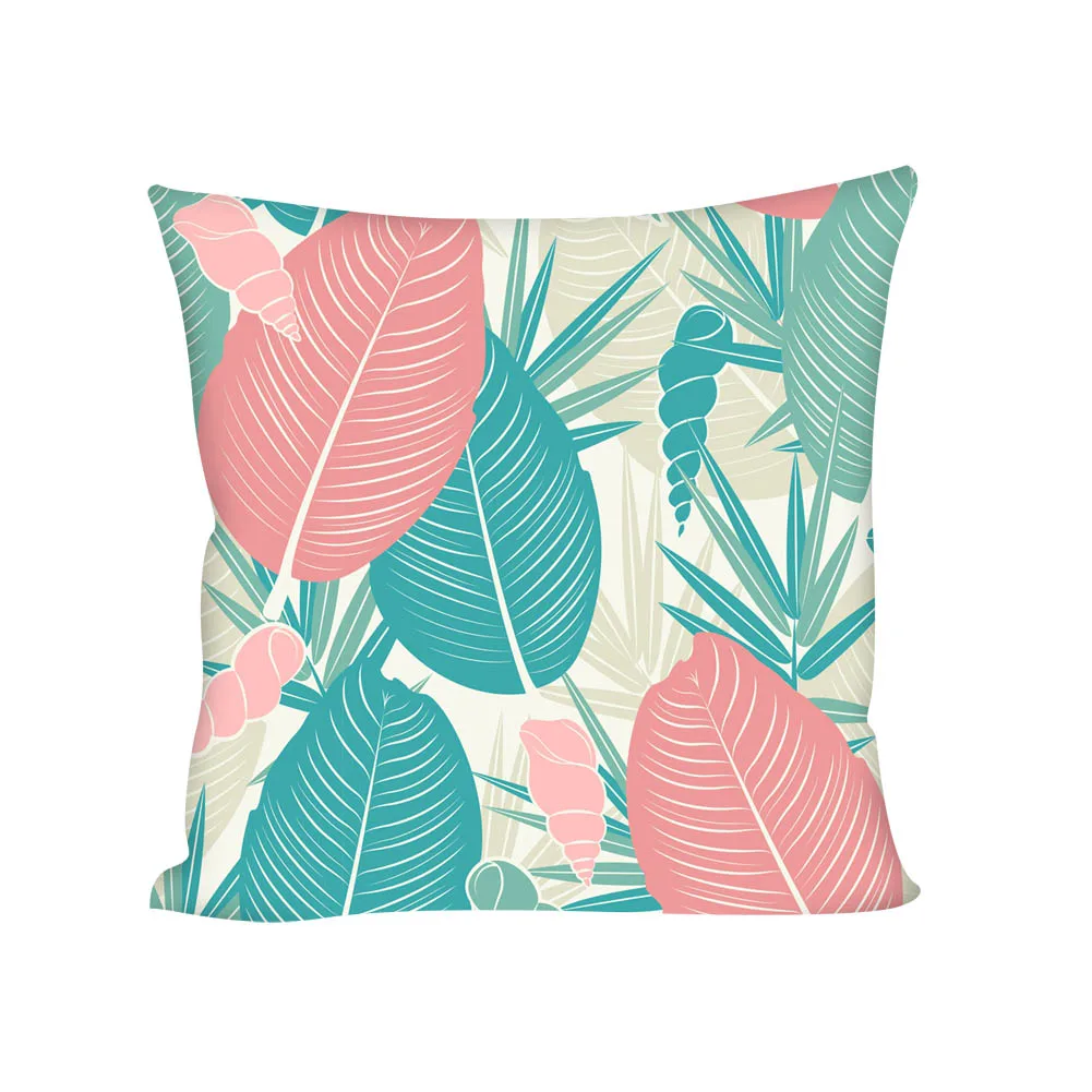 

Upetstory Tropical Leaves Women Waist Protector Cushion Cover with Zipper Home Decoration Pillowcase Pillow Cover 45x45cm