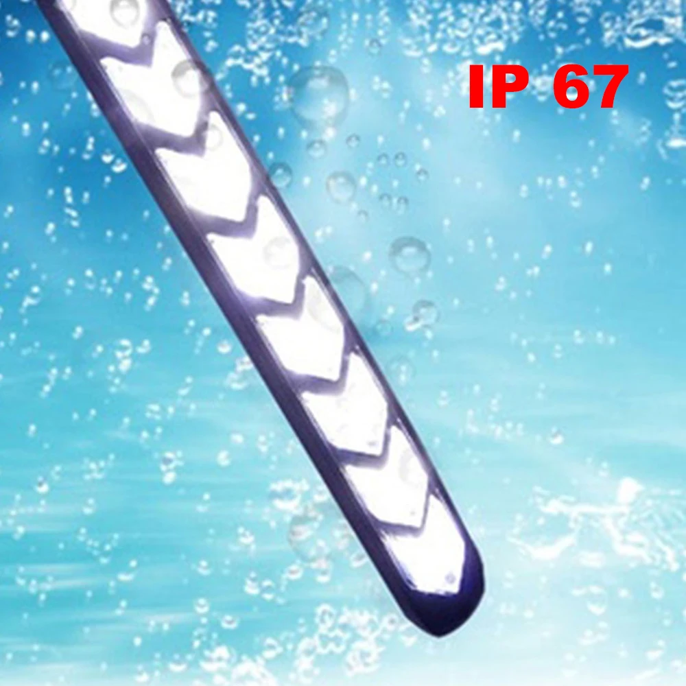 ANMINGPU 1 пара универсальных автомобильных светодиодных дневных ходовых огней DRL с последовательным потоком, желтыми сигнальными лампами для фар.