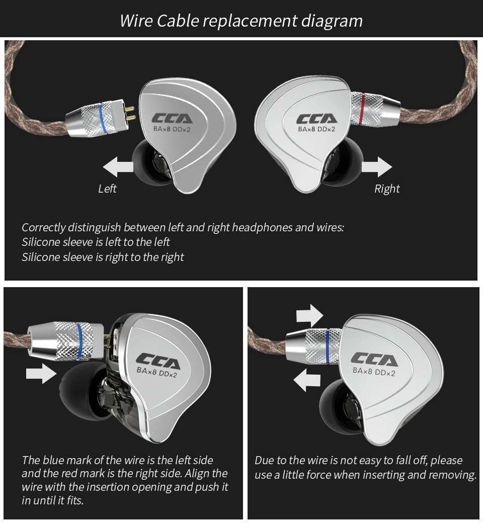 CCA C10 4BA+ 1DD Гибридный в ухо наушники Hifi Dj Monito кроссовки спортивные наушники для CCA C16 CA4 C12 C04