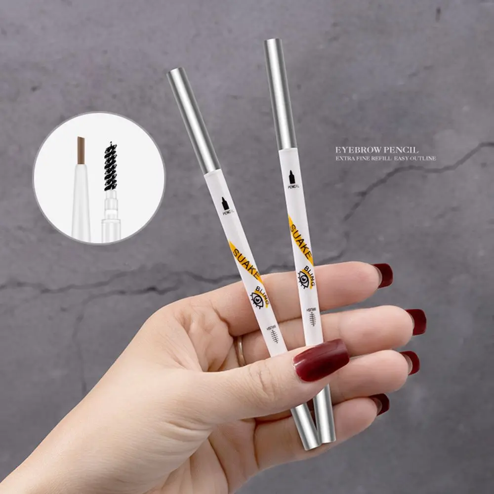 

Does Not Decolorize Sweat proof Lasting Waterproof Eyebrow Pencil Double Head Eyebrow Brush Superfine