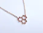 Ожерелье-чокер с химической гидропаровой водой H2O молекулярная молекула научной конструкции ожерелье с цепочкой подвеска с формулой допамина кофеина
