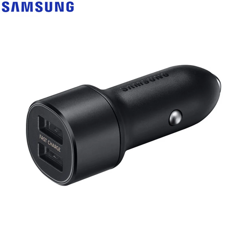Автомобильное зарядное устройство с двумя USB портами для Samsung Galaxy Note 9 8 7 S8 Plus S5 Mini