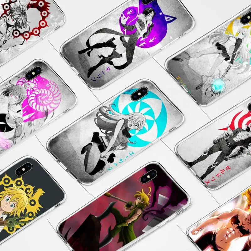 

Nanatsu no Taizai Seven Deadly Sin Phone Case for iphone 6s 7 8plus xr xs max 11 12 pro max mini clear cover