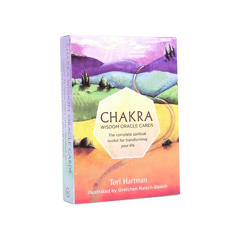 Симпатичная чакра WisdomTarot английские карты с изображением ораклов набор для