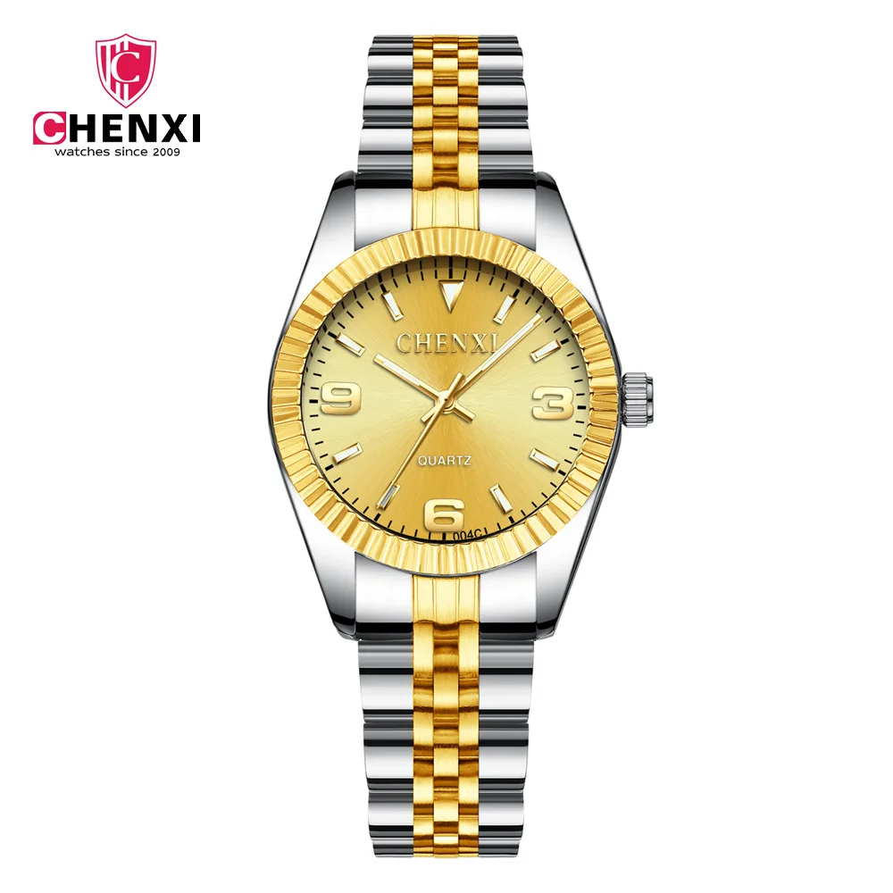 Men's Paire Watches Digital Lover Gold Women's Quartz Wristwatch Female Gift Best Seller Sale Waterproof Stainless Steel