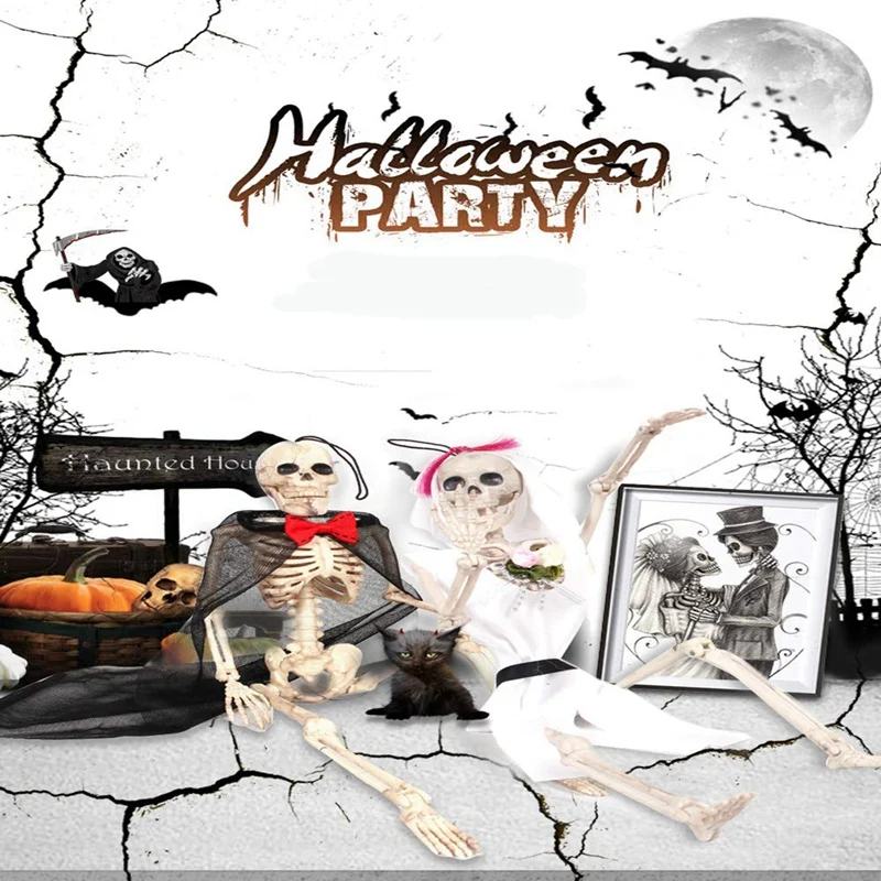 16 дюймовые модели или скелетные игрушки на Хэллоуин украшение крепкий скелет