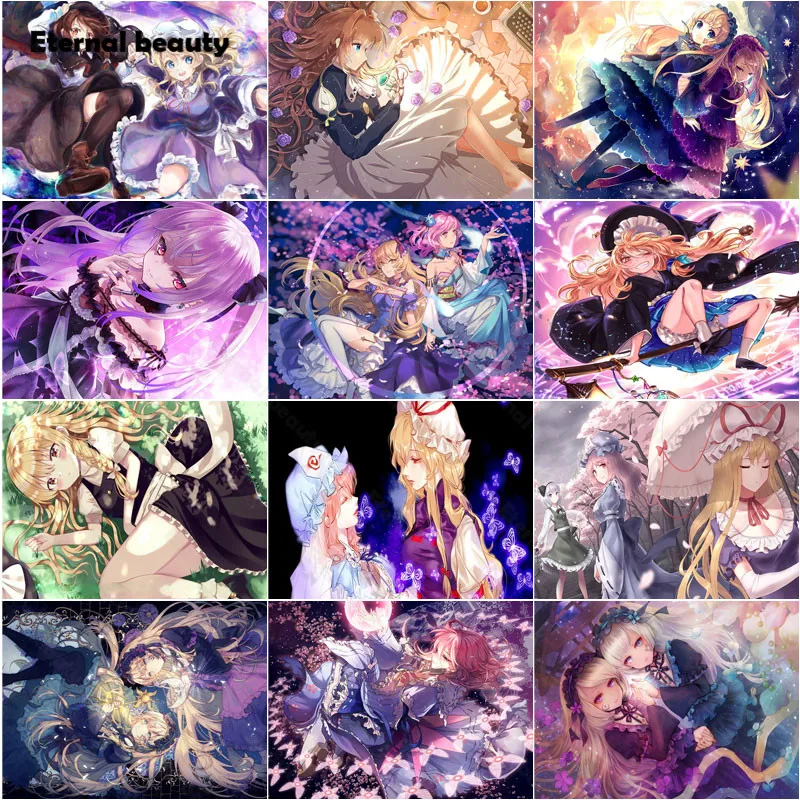 

Diamond Painting Anime Girls Violet Evergarden Game Characters Full Square Drill Diamond Embroidery Home Decor Needlework Mosaic