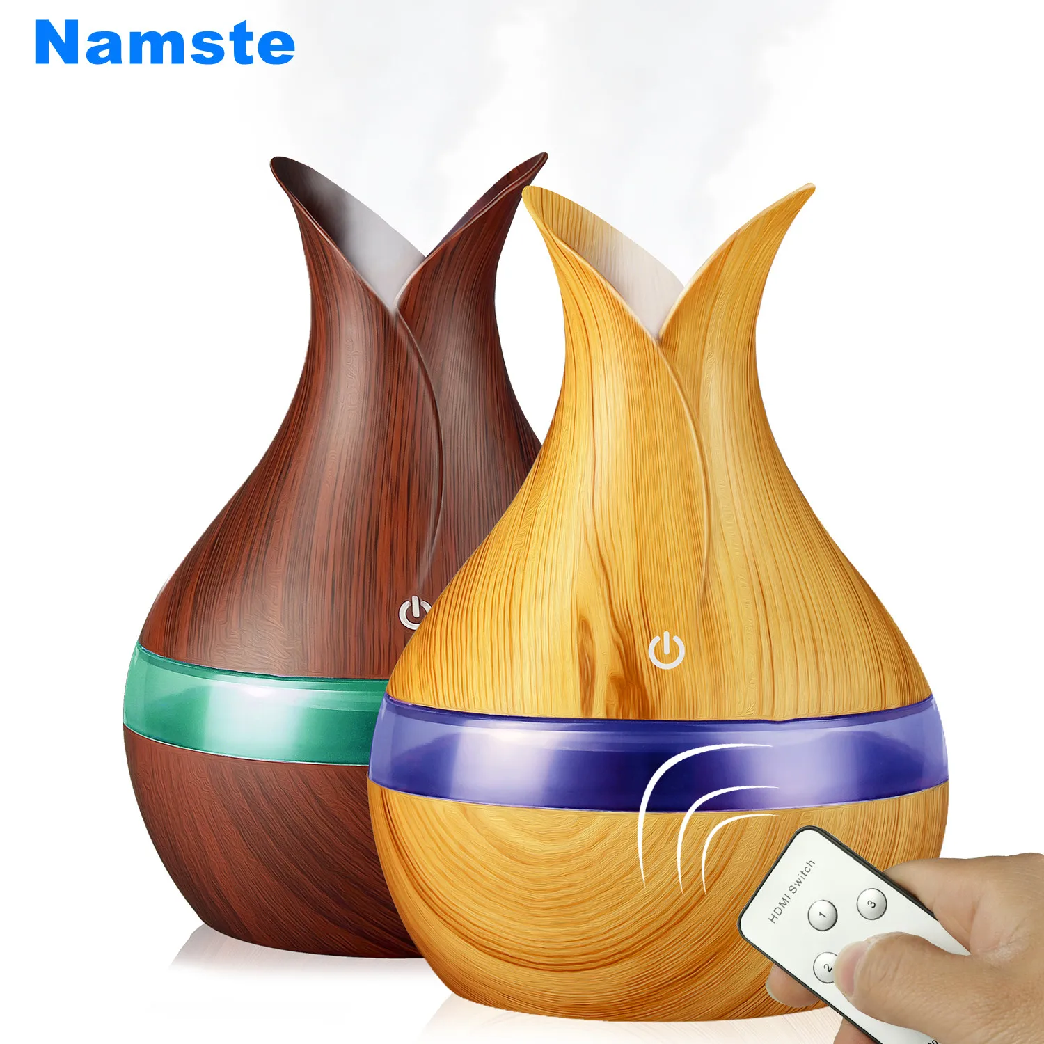 

NMT 236 300mlHumidifier Remote Control Atomizer Seven-Color Ultrasonic Air Purifier Household Essential Oil Aromatherapy Machine