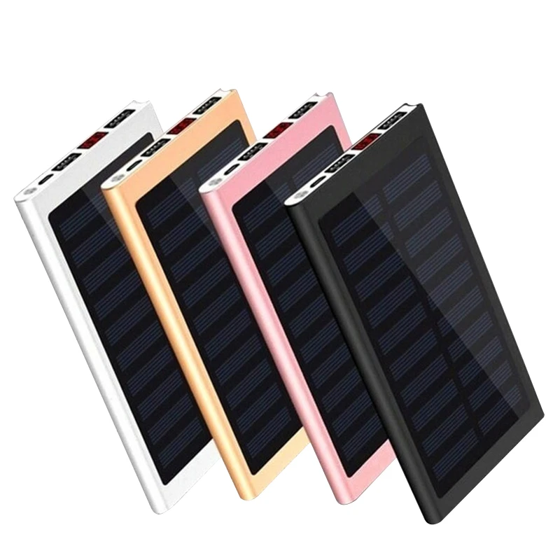 

10000mAh Solar Power Bank Fast Charger Phone USB Charging Portable Outdoor Emergency External Battery for Samsung Xiaomi Iphone