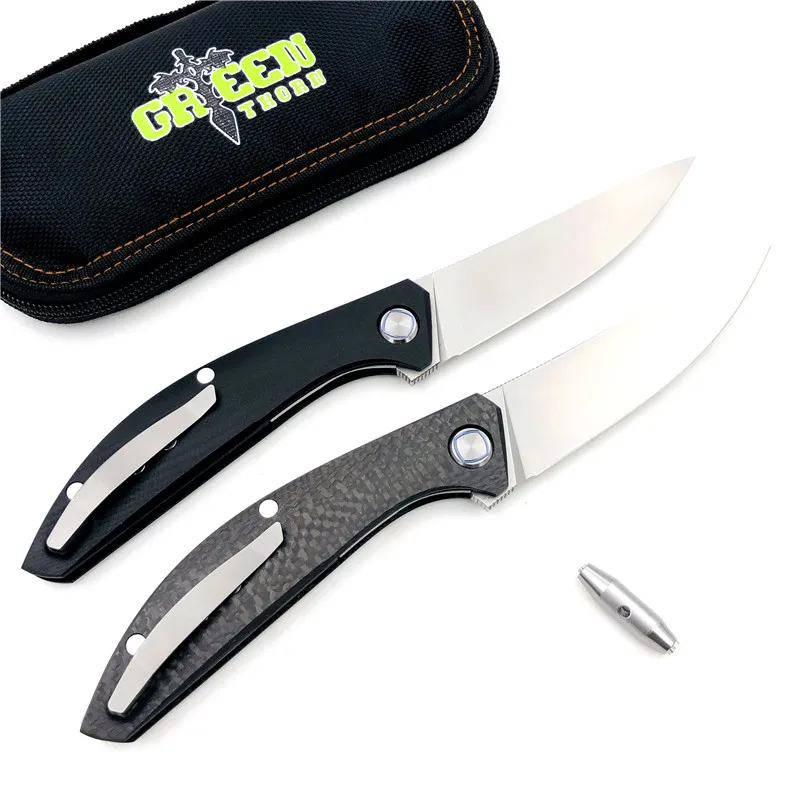 Складной нож Green thorn SIGMA Flipper M390 лезвие с шарикоподшипником из углеродного волокна