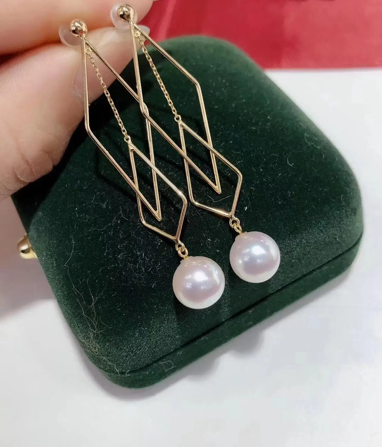 Серьги из серебра 925 пробы с агатом и нефритом | Украшения аксессуары