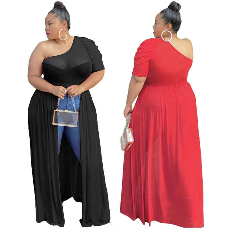 Женская верхняя одежда из органической кожи на одно плечо Длинные прозрачные