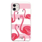 FunnyTechЧехол для Iphone 11 l акварельный фламинго, Версия 2