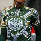 Командная велосипедная одежда для рок-гонок, комплект из нагрудника 9D, одежда для горного и дорожного велосипеда, Мужская быстросохнущая велосипедная рубашка с коротким рукавом, велосипедная одежда