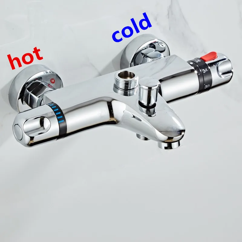 Тройной латунный Смеситель для ванной комнаты кран с контролем воды настенный