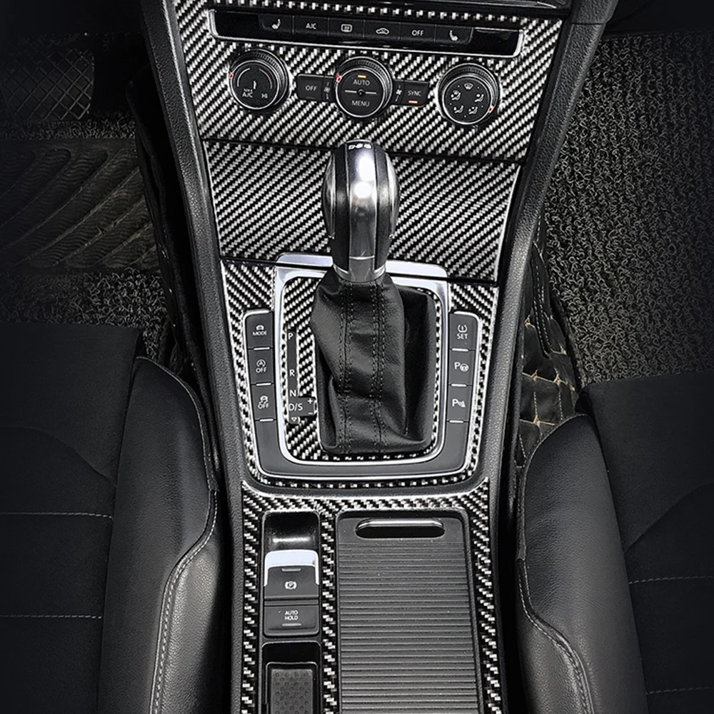 

Car Gear Shift Panel AC Switch Headlamp Frame Trim for VW Golf 7 GTI R GTE GTD MK7 2013-2017 Carbon Fibre Accessories