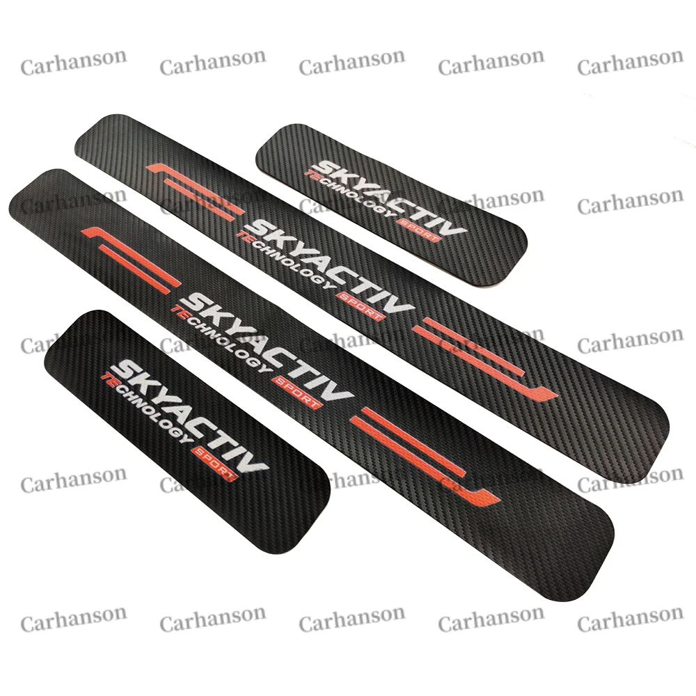 Углеродного волокна текстуры кожи ПУ авто дверь педаль подоконника аксессуары