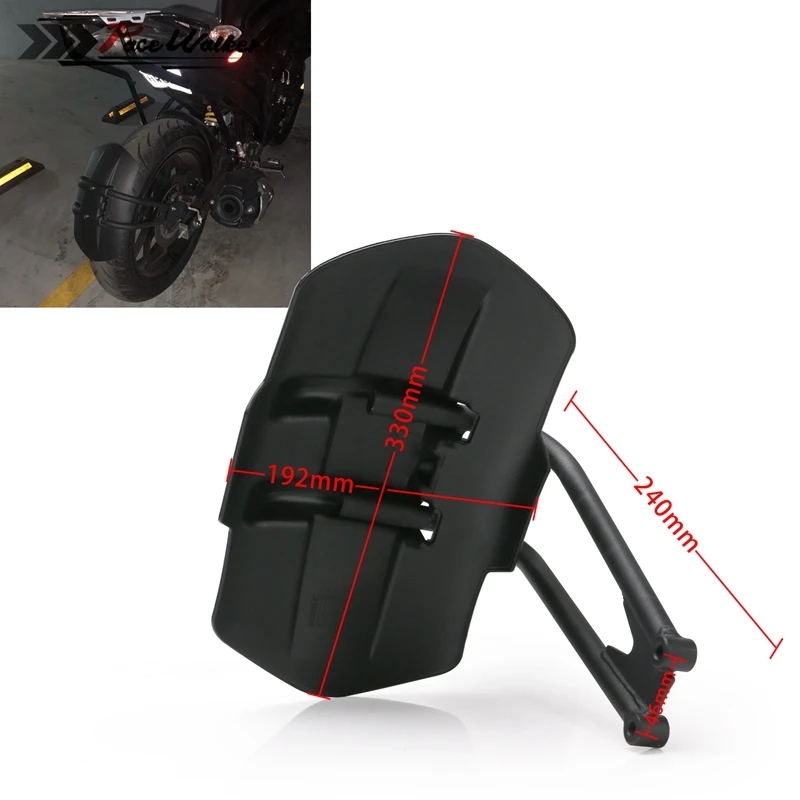 

MZOOM Universal Motorcycle Accessories Black Rear Fender Bracket Motorbike Mudguard For Honda Kawasaki Yamaha Suzuki BMW