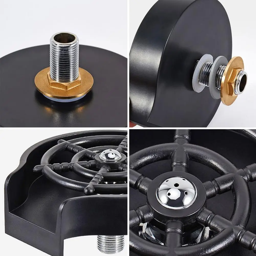 

Cup Washer Automatic Cup Washer Household High-pressure Spray Glass Rinser Bar Rinser Glass Rinser Kitchen Sink Accessories