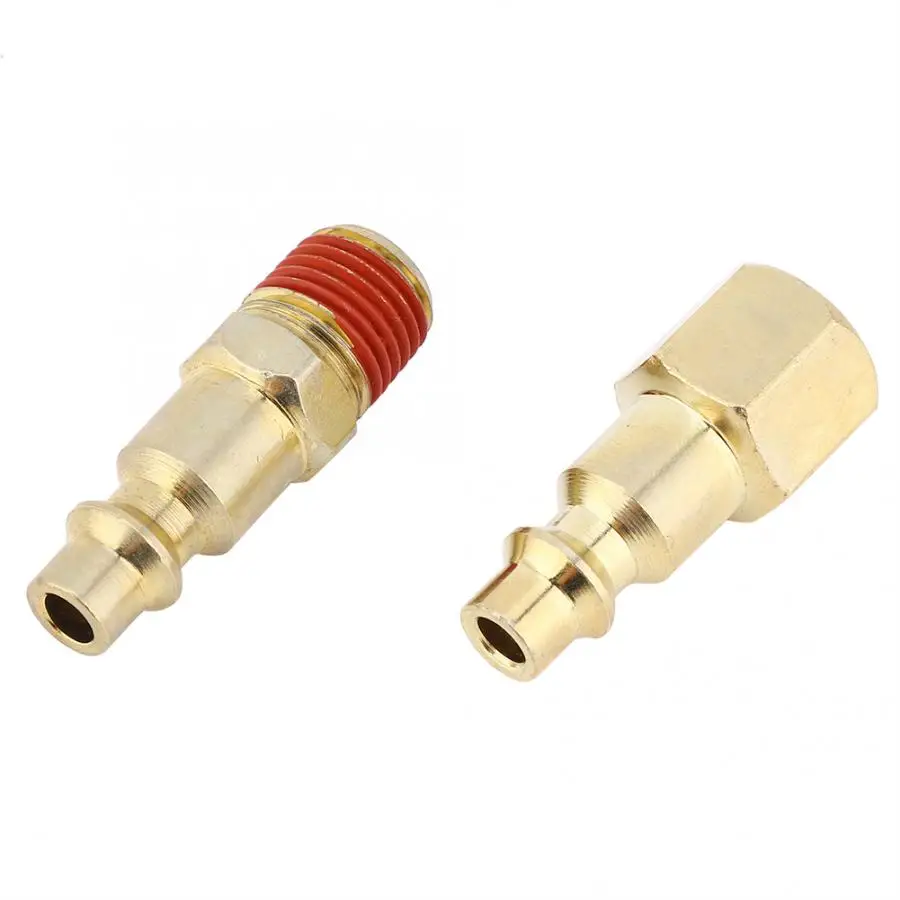 12 шт. быстроразъемный пневматический латунный Железный соединитель NPT 1/4