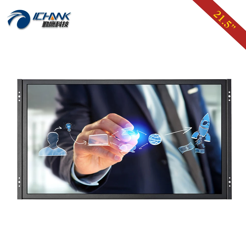 ZK215TC-59R/21," дюймов 1920x1080 16:9 широкоформатный HDMI USB VGA металлический корпус Встроенный открытая рамка сенсорный ЖК-экран ПК МОНИТОР дисплей