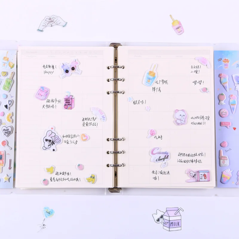 Девушка Желе коровы пуля журнал 3D Декоративные наклейки Скрапбукинг палочка