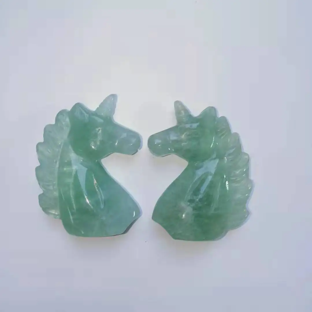 High Quality 2.5inches Various Gemstone Unicorns Shape Crystal Cute Animal Hand Polished Feng Shui For Gift& Home Decor WYQ