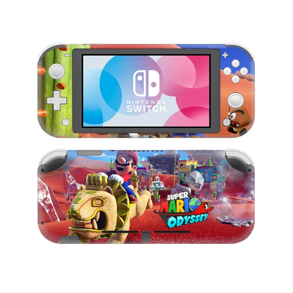 Супер Марио Одиссея кожи наклейка для nintendo переключатель Lite консоль и контроллер переключатель легкий протектор кожи Стикеры винил