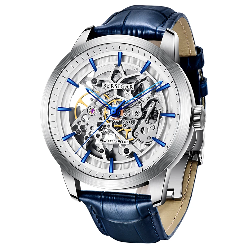 Часы скелетоны Мужские механические водонепроницаемые автоматические|Мужские