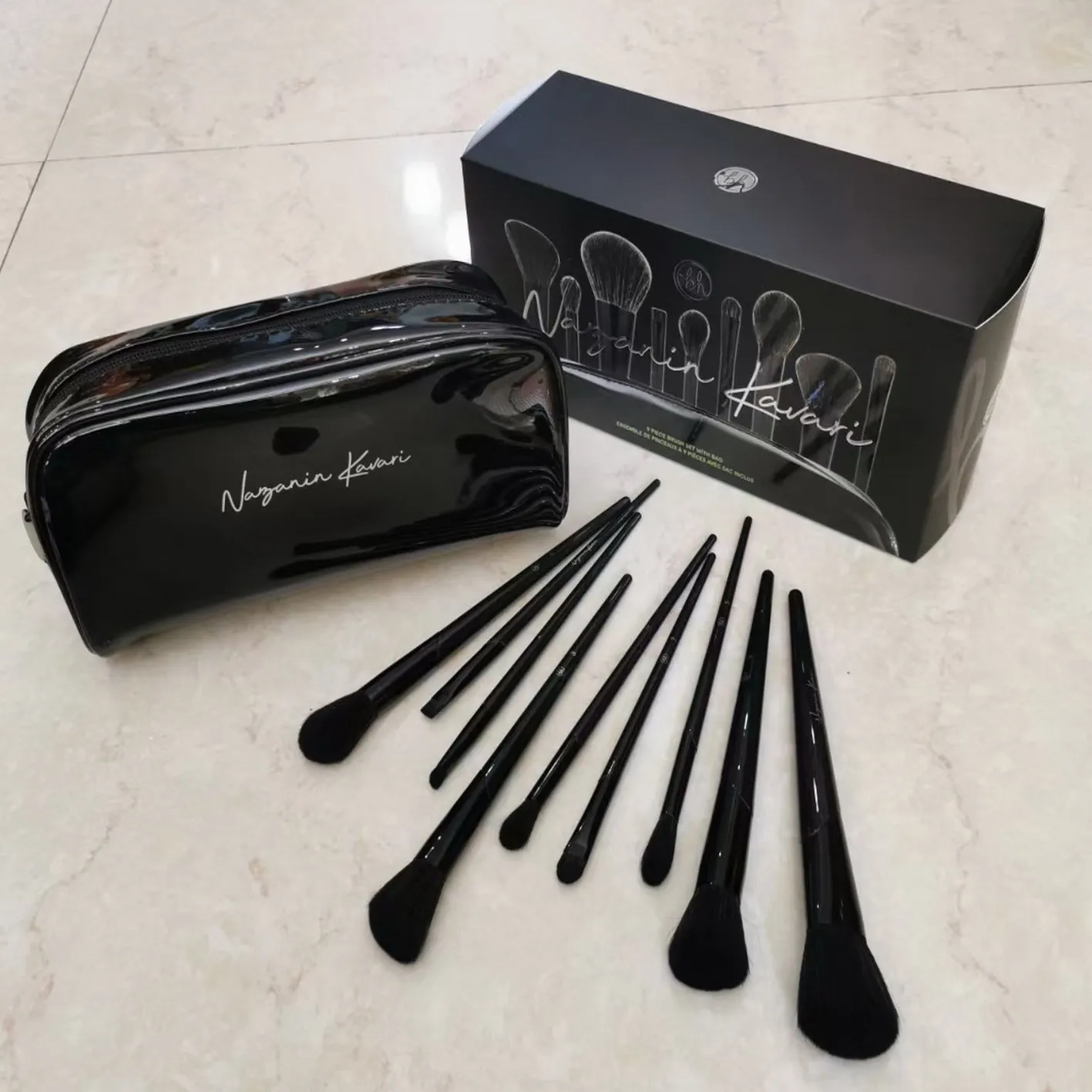 

NEW Brand Cosmetics 9 pcs Makeup Brushes Tool Set Powder Eye Shadow Foundation Blush Blending Beauty+GIFT