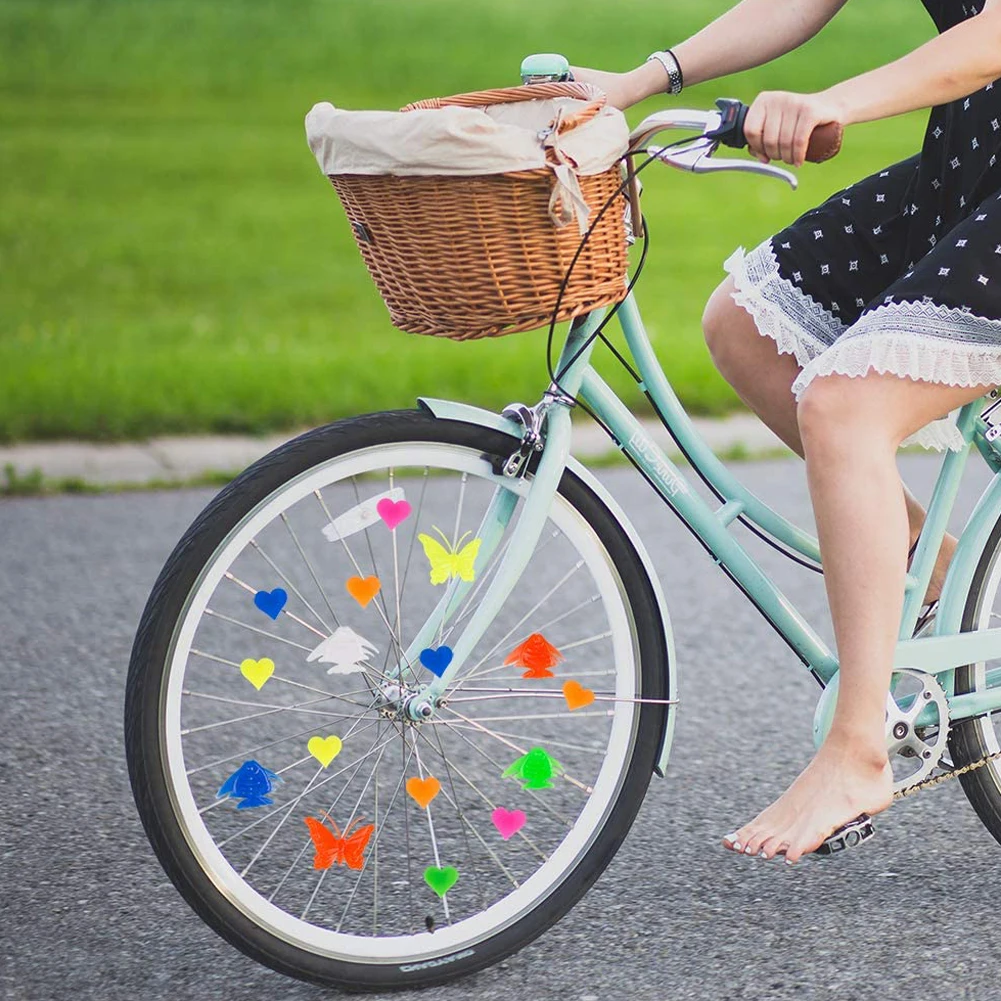 

Bicycle Wheel Spoke Plastic Beads Multi Color Children Clips Decoration Bike Colorful Baby Gifts Cycling Accessories-Butterfly