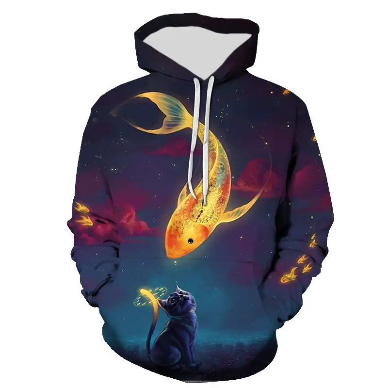 

Толстовки с капюшоном для мужчин и женщин, Модные свитшоты с 3D принтом для рыбалки, Повседневная Уличная одежда для мальчиков и девочек, Крутое пальто, весна-осень