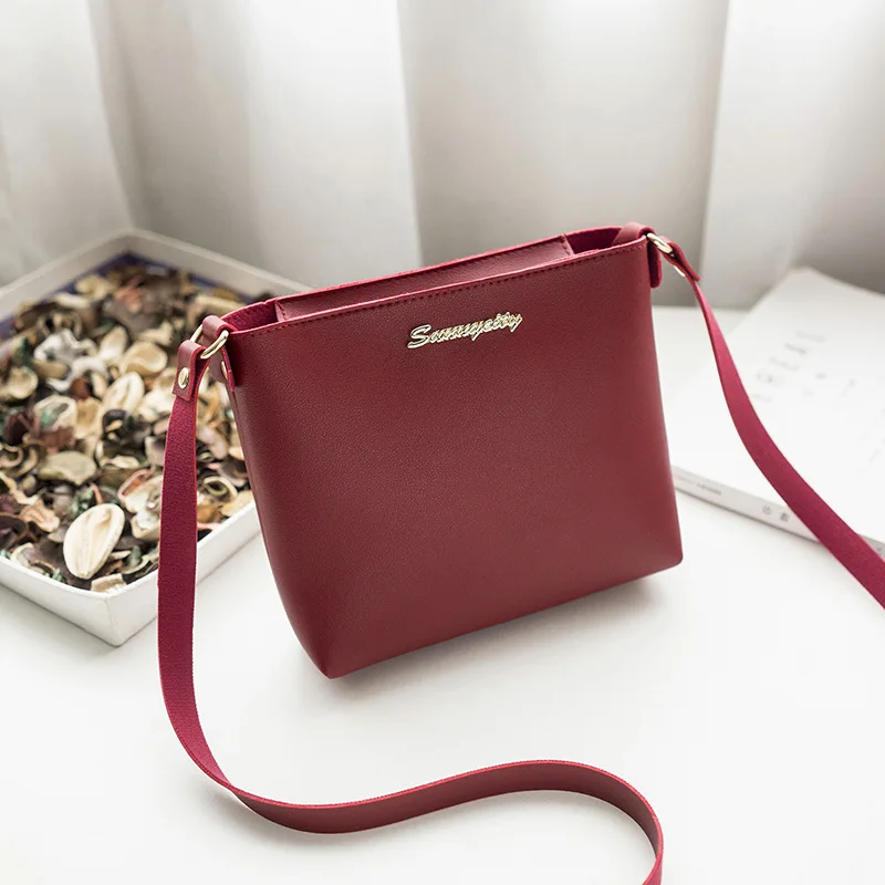 

2021 Mini Cheap Portable Single-shoulder Female Casual Rectangle Shape Pu Leather Phone Coin Bag Handbag Crossbody Wallet Bag