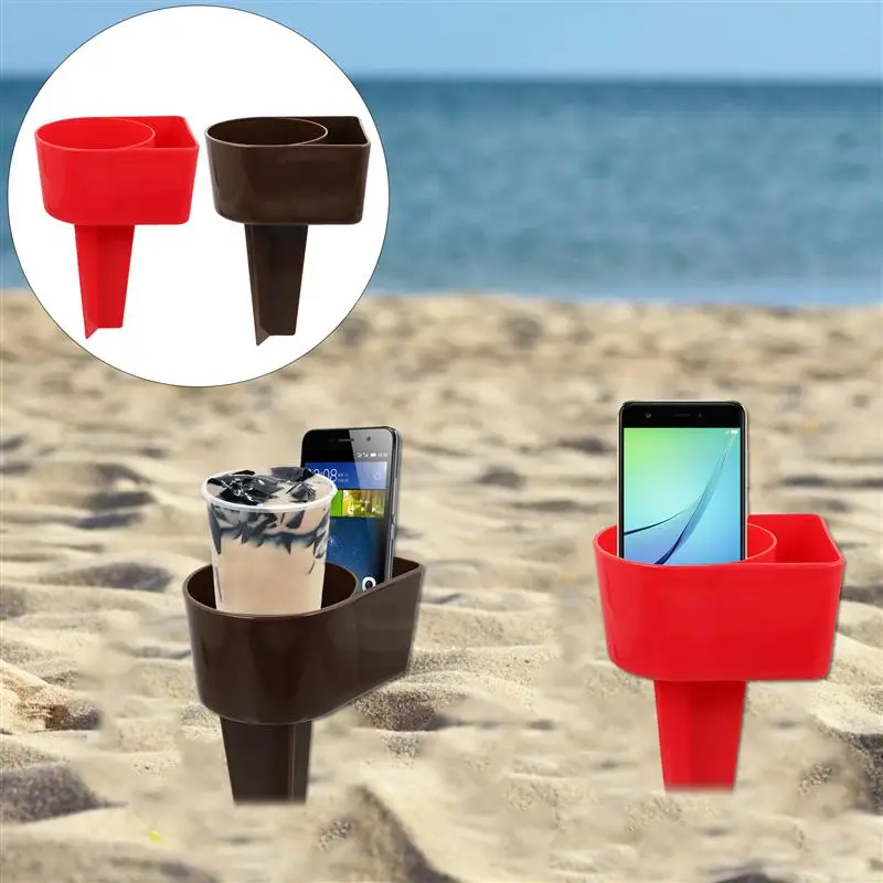 

2Pcs Cup Key Storage Boxes Lightweight Unique Beach Cup Holders Drink Cup Holders for Party Seaside Beach
